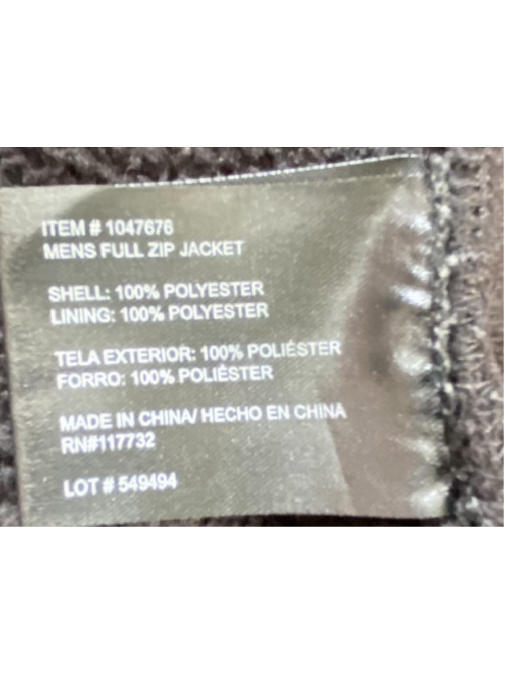 Gerry Jacket Mens 2X Black Waffle Knit Ribbed Fleece Lined Basecamp Gorpcore - Picture 6 of 8